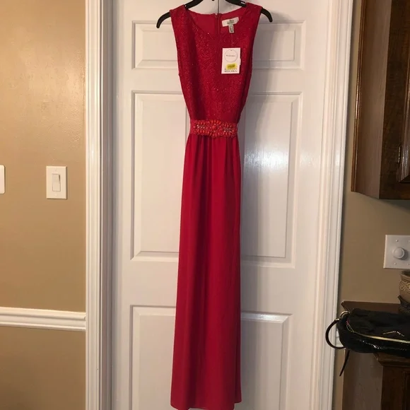 strapless open back dress Red Beads Phoenix Wedding Bridal Cheongsam Qipao Dress XL main image 0